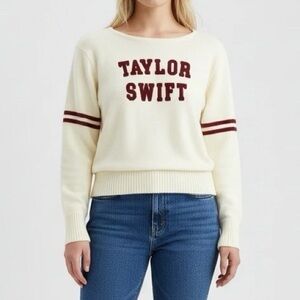 Taylor Swift Red Era Ivory Sweater